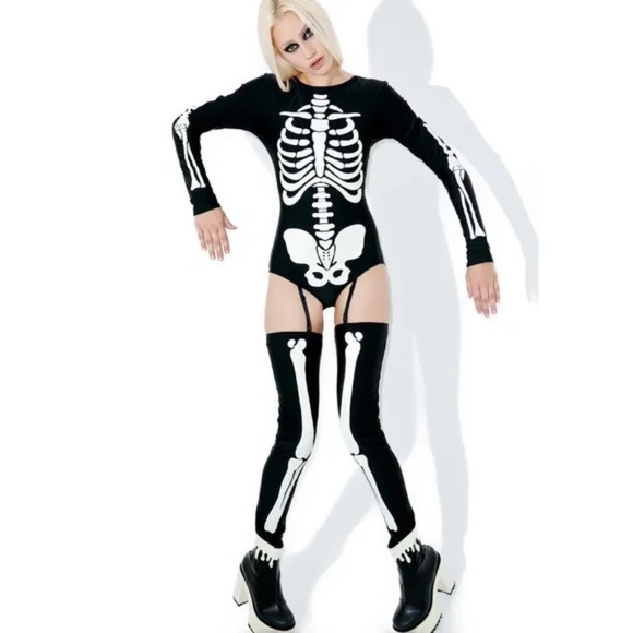 NWT Glowing Skeleton Costume - Picture 2 of 4
